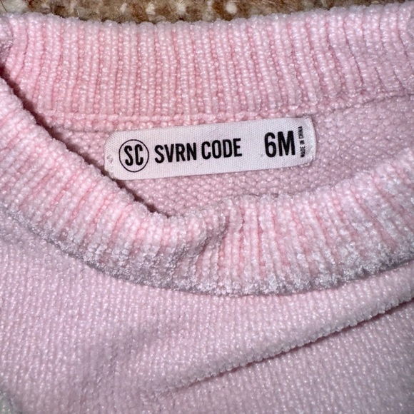 SOVEREIGN CODE Girls' Sima Chevron Color Block Sweater - Lavender/Orchid (6M) - Picture 3 of 4